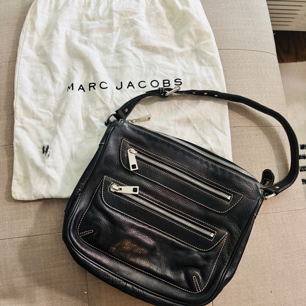 Marc Jacobs Black Leather Shoulder Bag